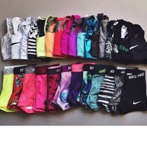 ISO NIKE PRO SPANDEX AND SPORTS BRAS